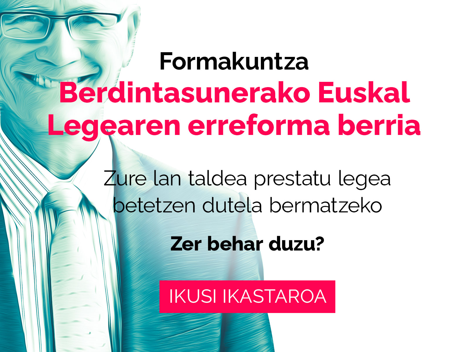 Berdintasunerako Euskal Legearen Erreforma - Formakuntza